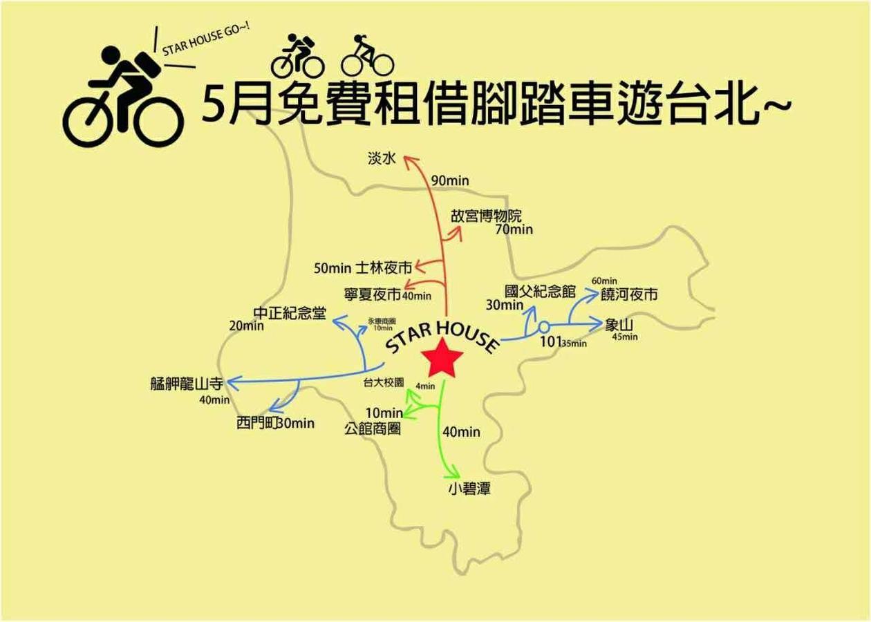 Star House Hostel Đài Bắc Ngoại thất bức ảnh